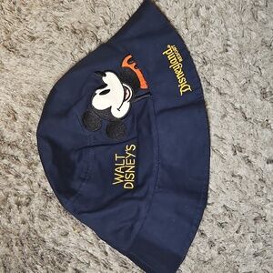 Vintage Disneyland Resort Adult /Child Mickey Mouse Bucket Hat Navy
